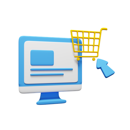 Online Shopping  3D Icon