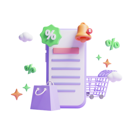 Online Shopping  3D Icon