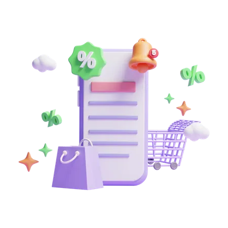 Online Shopping  3D Icon