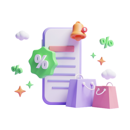 Online Shopping  3D Icon