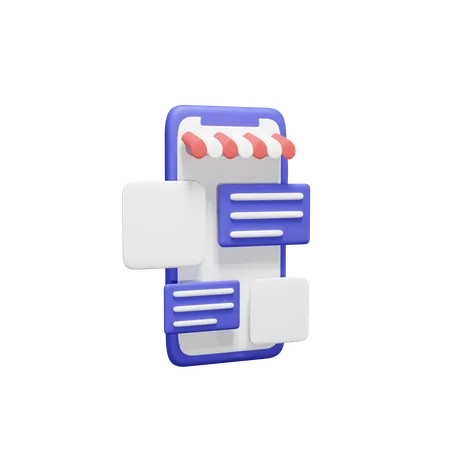 Online Shopping  3D Icon