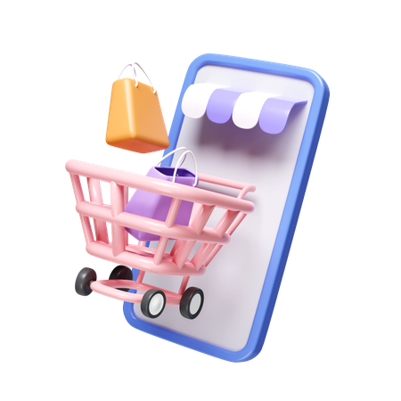 Online Shopping  3D Icon