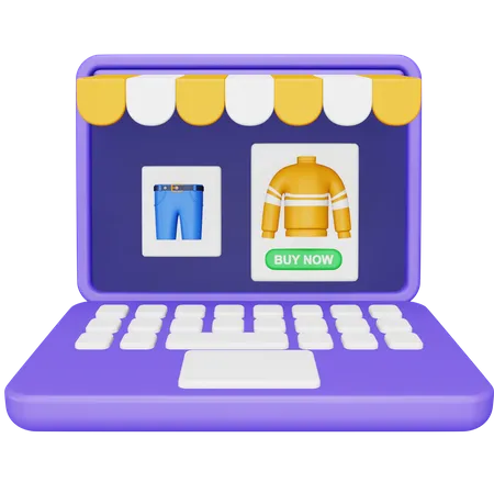 Online Shopping  3D Icon