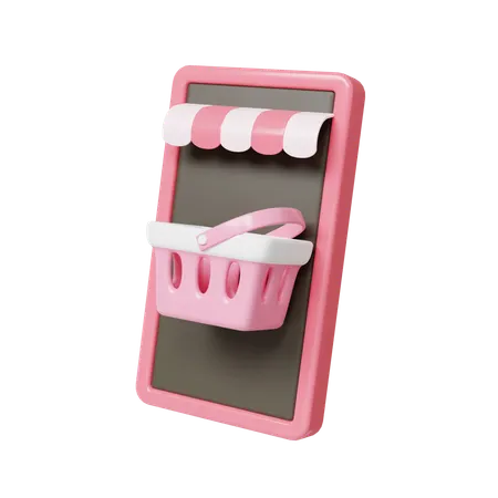 Online Shopping  3D Icon
