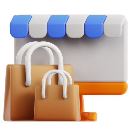 Online Shopping  3D Icon