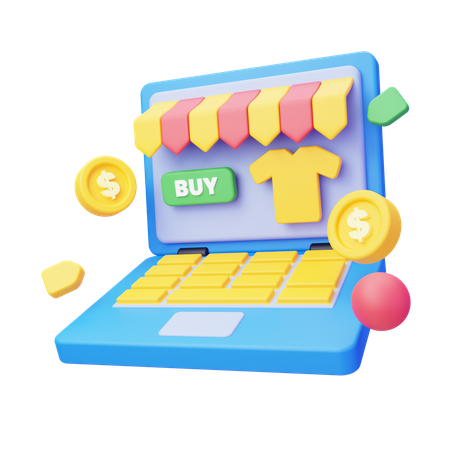 Online Shopping  3D Icon