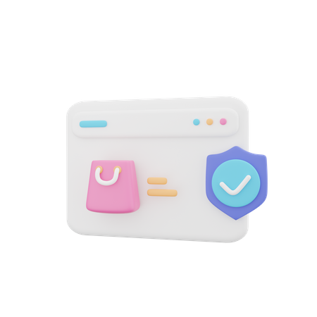 Online Shopping  3D Icon