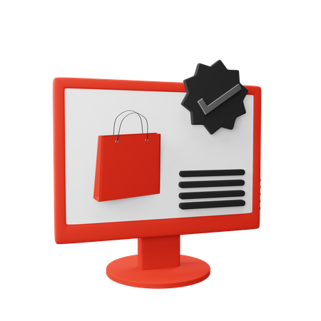 Online Shopping  3D Icon