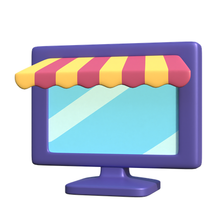 Online Shopping  3D Icon