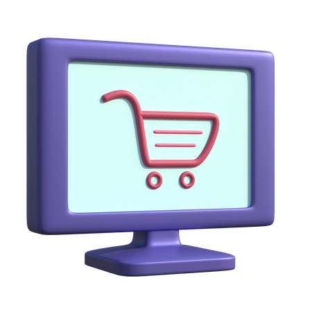 Online Shopping  3D Icon