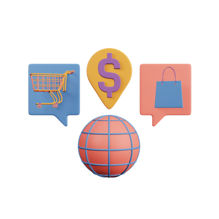 Online Shopping  3D Icon
