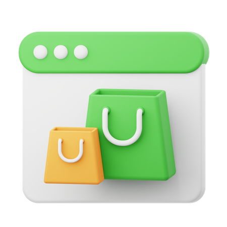 Online Shopping  3D Icon