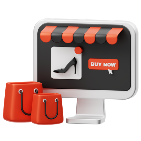 Online Shopping  3D Icon