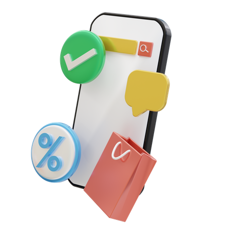 Online Shopping  3D Icon