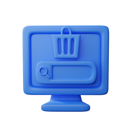 Online shopping  3D Icon