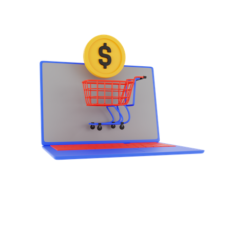 Online Shopping  3D Illustration