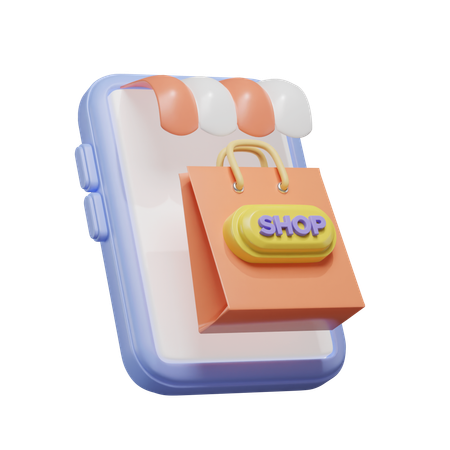 Online Shopping  3D Illustration