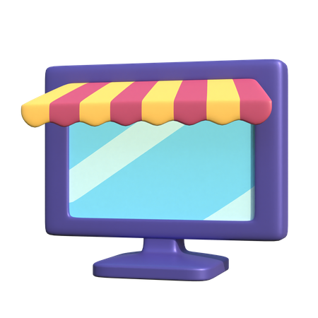 Online Shopping 3D Illustration