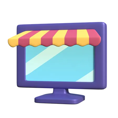 Online Shopping 3D Illustration