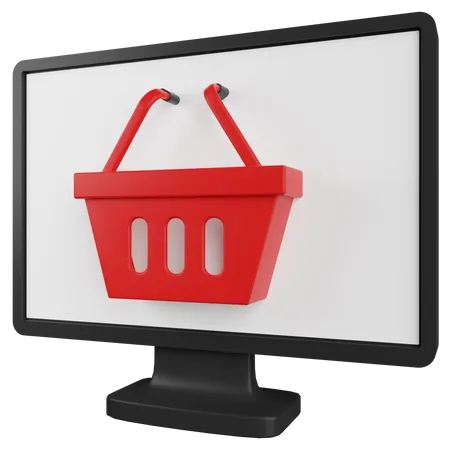 Online Einkaufen  3D Illustration