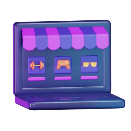 Online Shopping 3D Icon