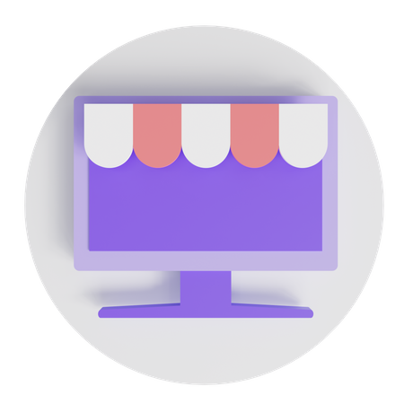 Online shopping 3D Icon