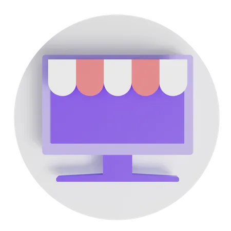 Online shopping  3D Icon