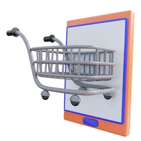 3 D Illustration Online Shopping 3D Icon