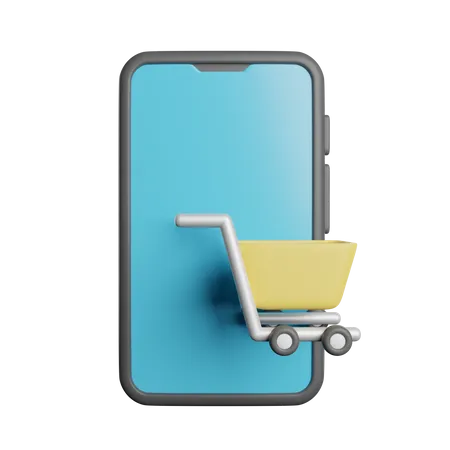 Online Shopping Apps 3D Icon