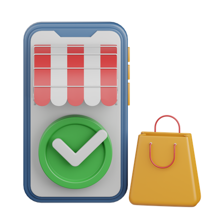 Online einkaufen  3D Icon