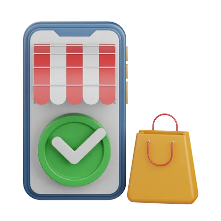 Online einkaufen  3D Icon