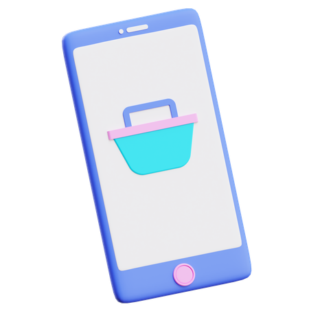 Online Shopping App 3D Illustration