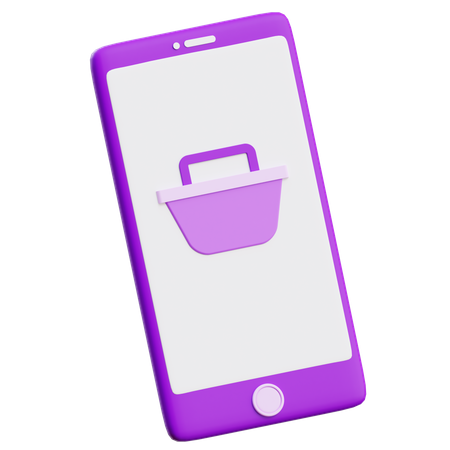 Online Shopping App 3D Illustration