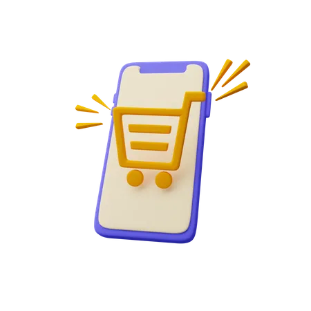 Online Shopping App  3D Icon