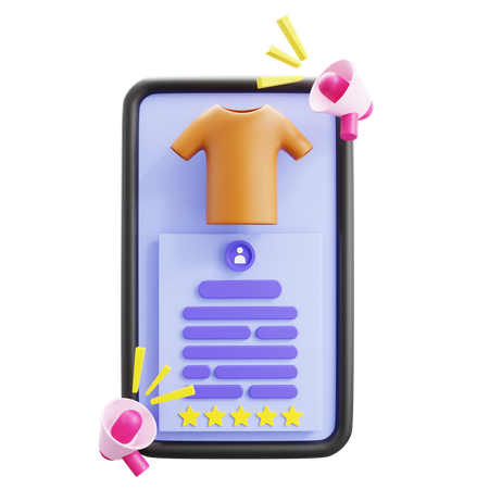 Online-Shopping-Bewertung  3D Icon