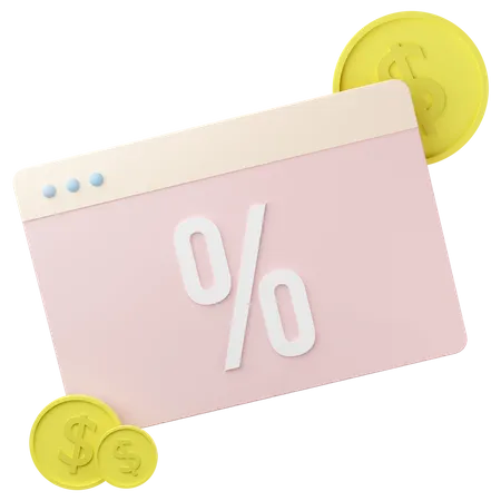 Online Shopping Concept  3D Icon