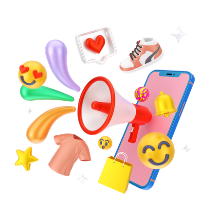 Online Shopping Discount  3D Icon
