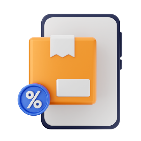 Online Shopping Discount  3D Icon