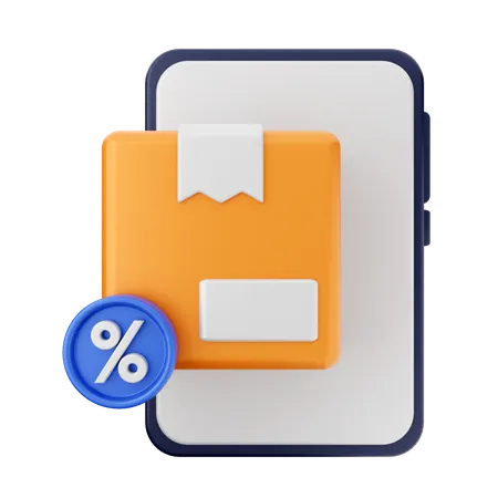 Online Shopping Discount  3D Icon