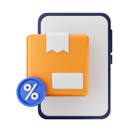 Online Shopping Discount 3D Icon