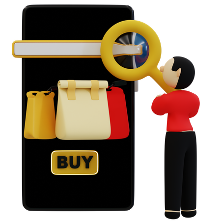 Online Shopping Experience  3D Icon