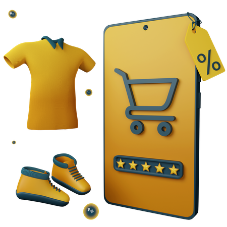 Online Shopping Feedback  3D Icon