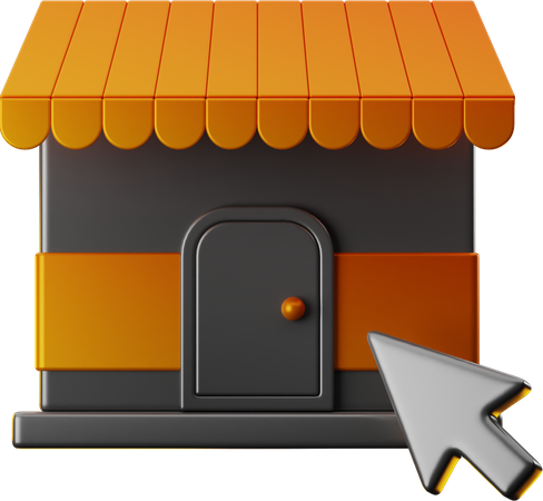 Online Shopping Market 3D Icon