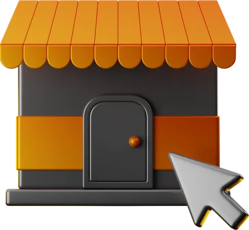 Online Shopping Market 3D Icon