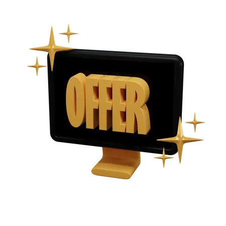 Online Shopping Offer  3D Icon