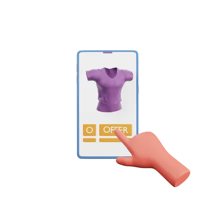 Online Shopping Offer  3D Illustration