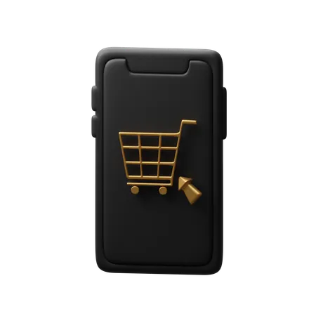 Online Shopping On Device Download This Item Now 3D Icon