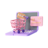 online-shopping 3d logo