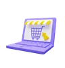 Online Shopping On Laptop