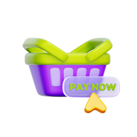 Online Shopping Payment  3D Icon